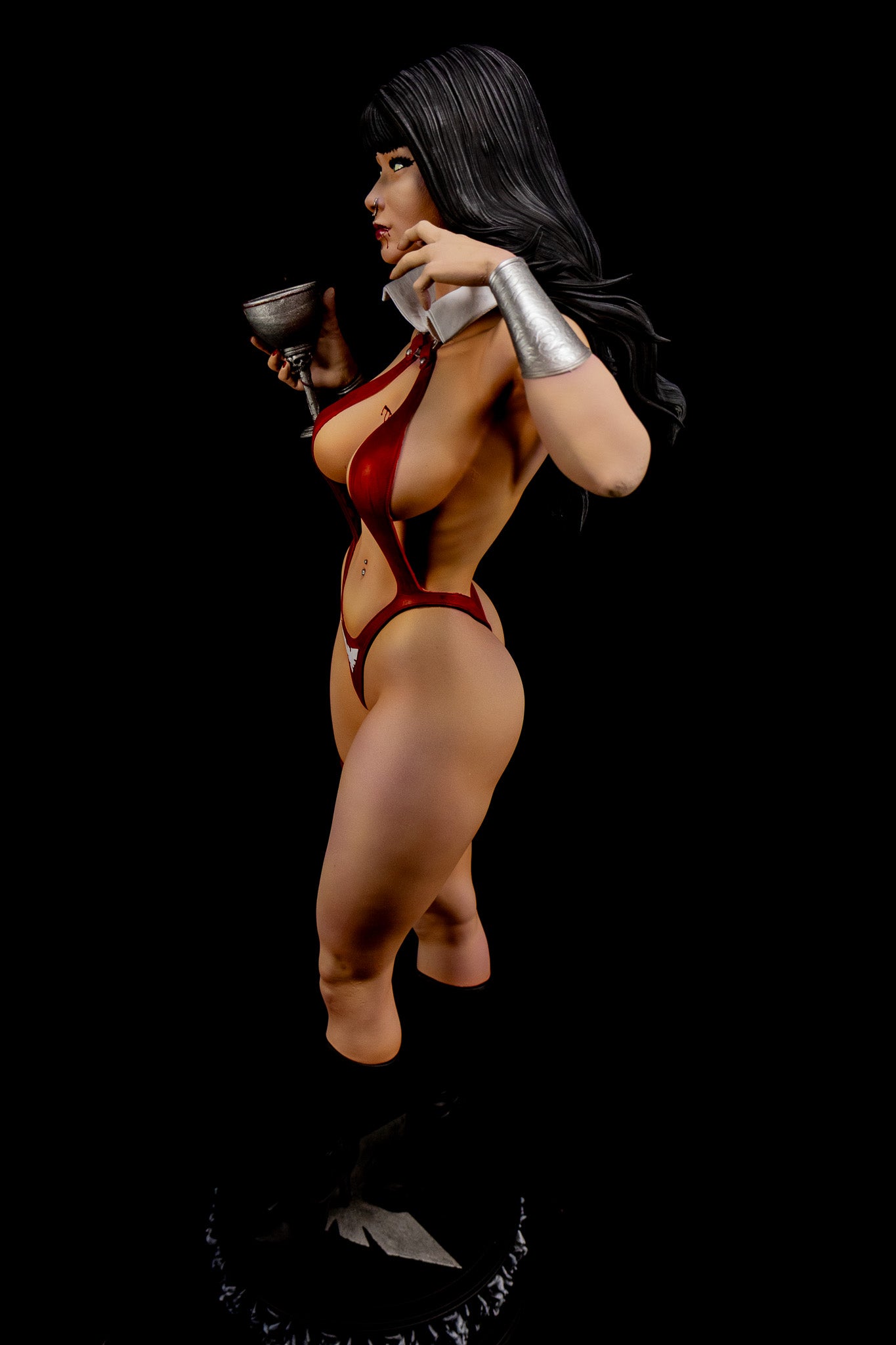Vampirella Figure – 3D Printed & Hand Painted | Horror Comic Collectible